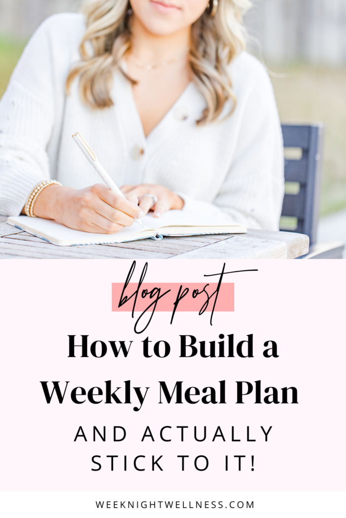 How To Build A Weekly Meal Plan