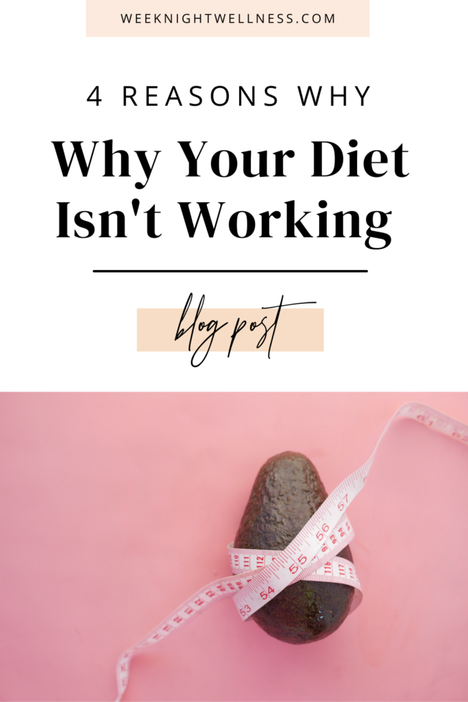 4 Reasons Why Your Diet Isn’t Working